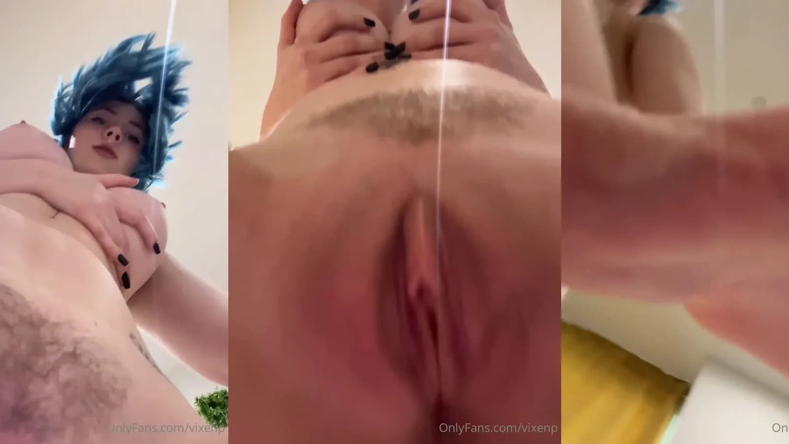 Vixenp Gives A Close-Up Shot Of Her Wet Pink Pussy