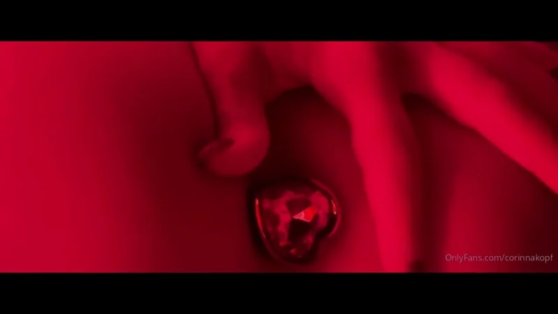 Corinna Kopf With A Butt Plug In