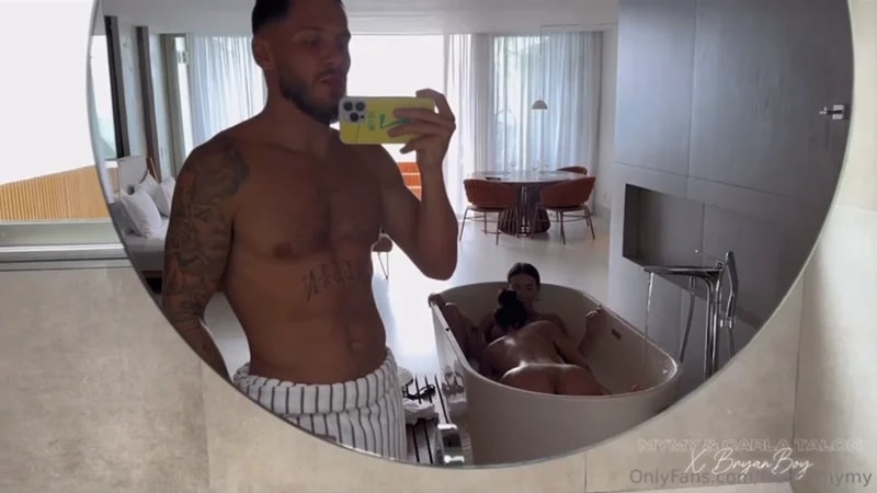 Mymy.Ibn & CarlaTalonVIP's Threesome In The Bath