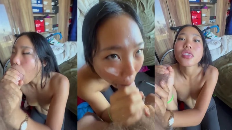 MichelleFromChina18Yes Finishes Blowjob With A CIM