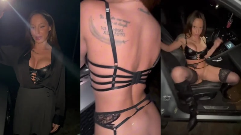 Angy Heaven Gets Fucked Outdoors At Night