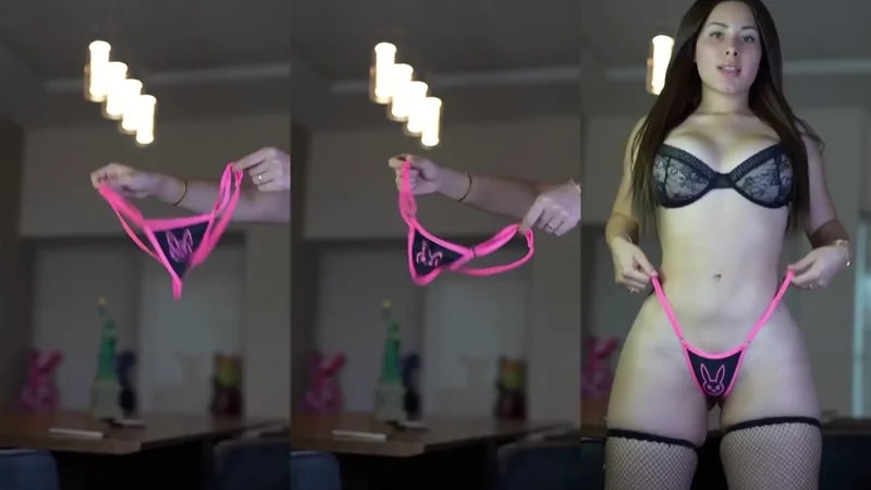 Adriana Olivarez Flaunts Her Body In A Thong