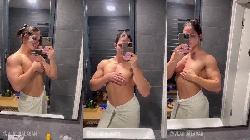 Vladislava Galagan Sneak Peek At Her Nips Pre-Shower